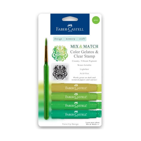 Faber-Castell Design Memory Craft Gelatos - Set of Green
