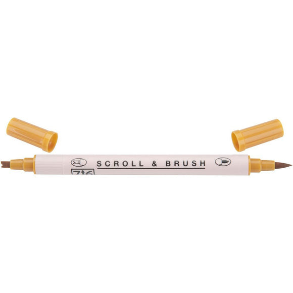 Kuretake ZIG Scroll & Brush Pen - Wheat