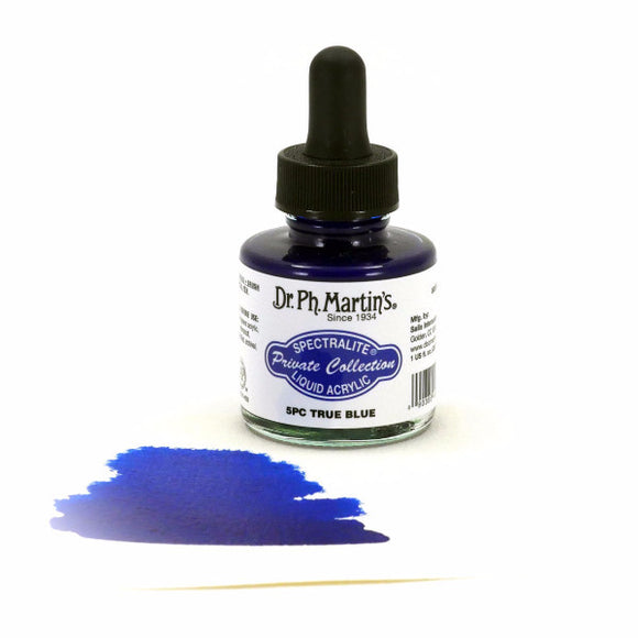 Dr. Ph. Martin's Spectralite Liquid Acrylic 30mL - 5PC True Blue