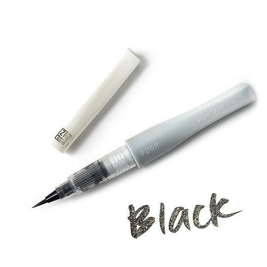 Kuretake ZIG Wink of Stella Glitter Brush Pen - Black