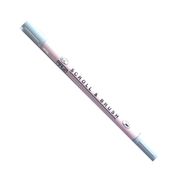 Kuretake ZIG Scroll & Brush Pen - Platinum