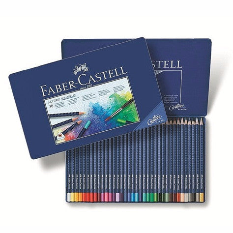 Faber-Castell Watercolor pencil ART GRIP AQUARELLE tin of 36