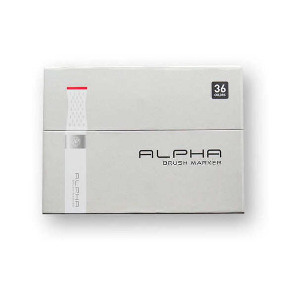 Alpha Brush Marker 36-Color Set