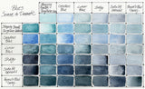 Daniel Smith Hand-Poured Watercolour Half Pan Set - Blues: Serene to Dramatic