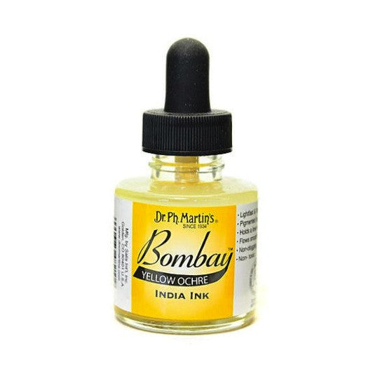 Dr. Ph. Martin's Bombay India Ink 30mL - 21BY Yellow Ochre