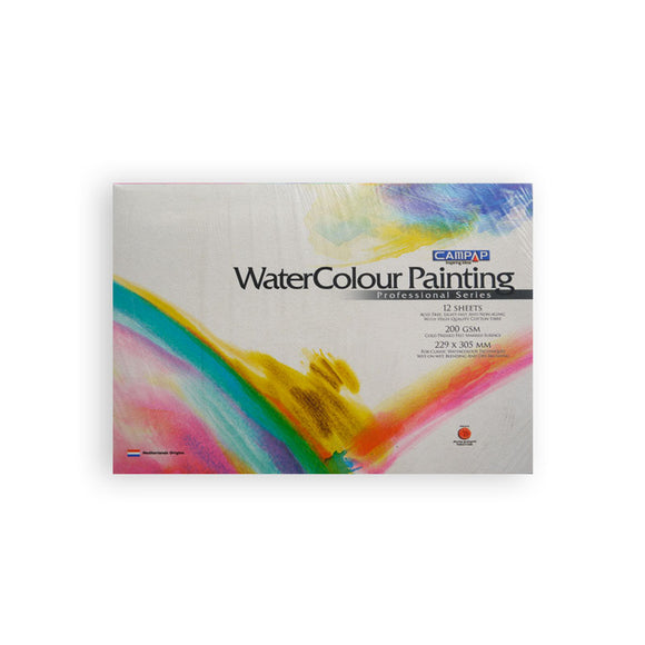 Campap Watercolor Painting Sheets 200gsm 229x305mm