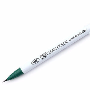 Kuretake Clean Color Real Brush Pen - 400 Marine Green