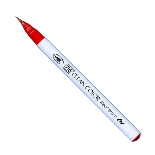 Kuretake Clean Color Real Brush Pen - Carmine Red