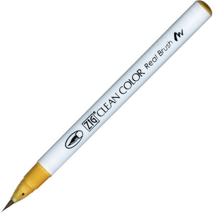 Kuretake Clean Color Real Brush Pen - 067 Mustard