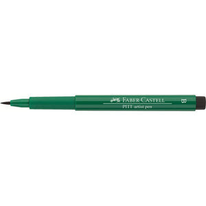 Faber-Castell India ink PITT artist brush pen - 264 Dark Phthalo Green