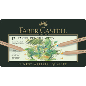 Faber-Castell Color pencil PITT PASTEL tin of 12
