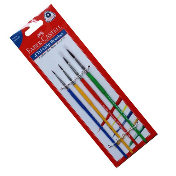 Faber-Castell Tri-Grip Round Brushes Set of 4