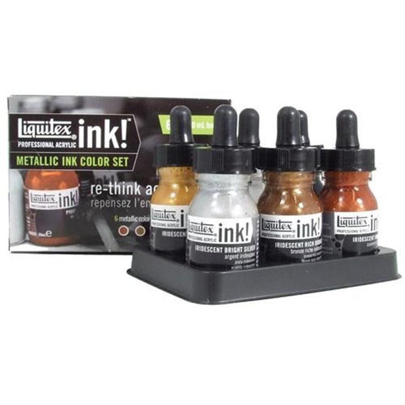 Liquitex Professional Acrylic Inks Metallics Set of 6