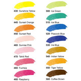 Dr. Ph. Martin's Radiant Concentrated Watercolor - Color Chart