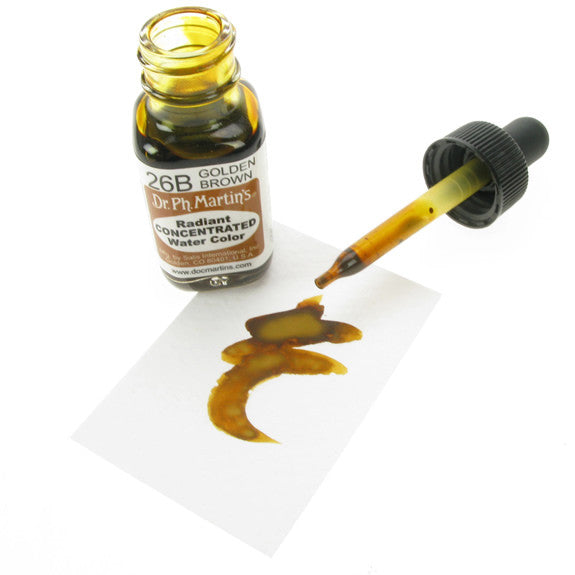 Dr. Ph. Martin's Radiant Concentrated Watercolor 15mL - 26B Golden Brown