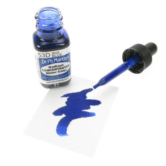 Dr. Ph. Martin's Radiant Concentrated Watercolor 15mL - 53D Iris Blue