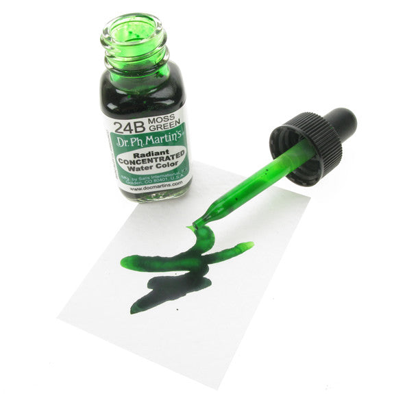 Dr. Ph. Martin's Radiant Concentrated Watercolor 15mL - 24B Moss Green