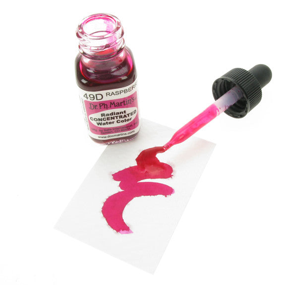 Dr. Ph. Martin's Radiant Concentrated Watercolor 15mL - 49D Raspberry