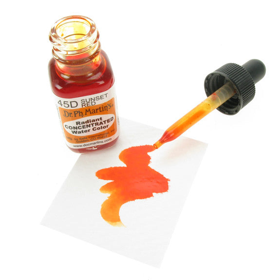 Dr. Ph. Martin's Radiant Concentrated Watercolor 15mL - 45D Sunset Red
