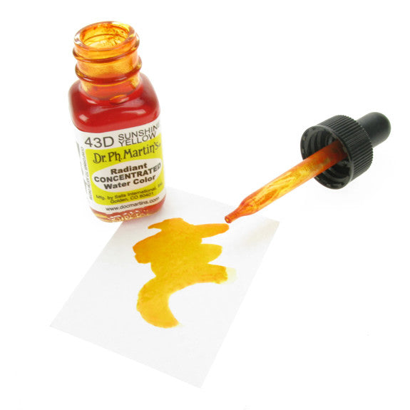 Dr. Ph. Martin's Radiant Concentrated Watercolor 15mL - 43D Sunshine Yellow