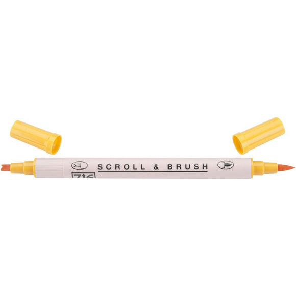 Kuretake ZIG Scroll & Brush Pen - Apricot