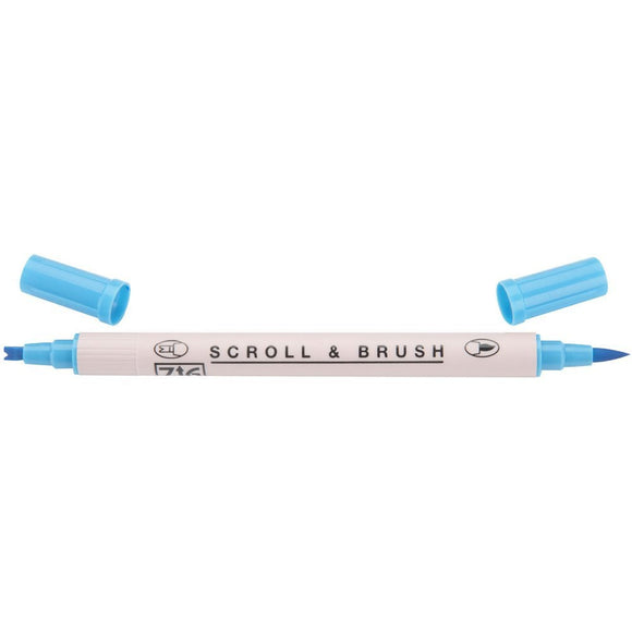 Kuretake ZIG Scroll & Brush Pen - Baby Blue