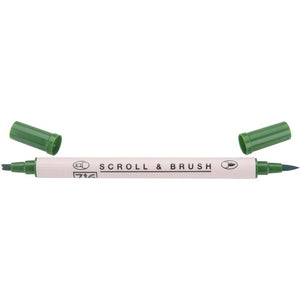 Kuretake ZIG Scroll & Brush Pen - Green