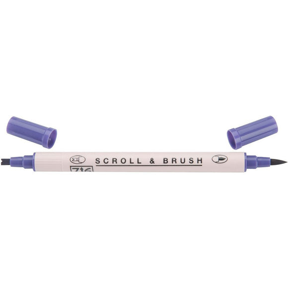 Kuretake ZIG Scroll & Brush Pen - Pure Violet