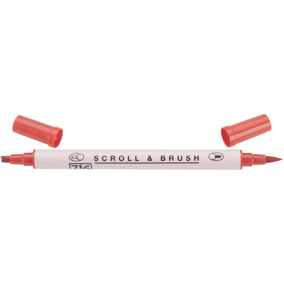 Kuretake ZIG Scroll & Brush Pen - Red