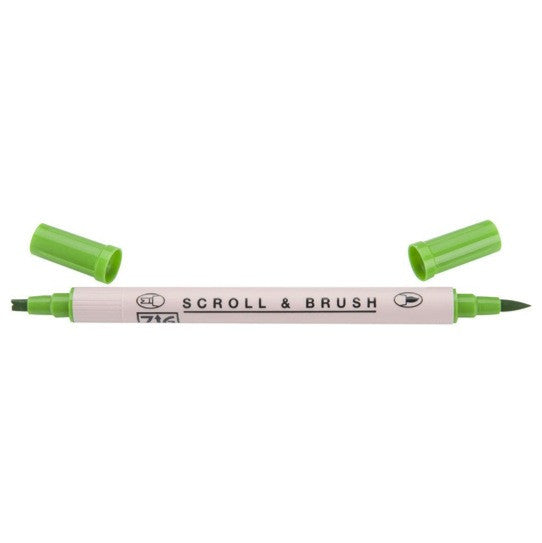 Kuretake ZIG Scroll & Brush Pen - Spring Green