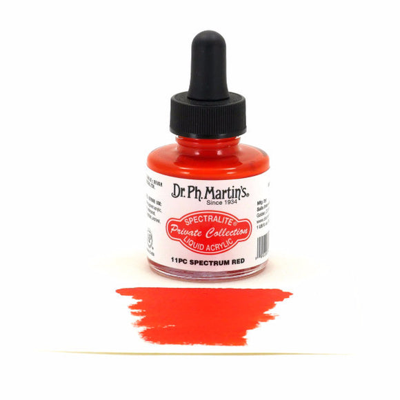 Dr. Ph. Martin's Spectralite Liquid Acrylic 30mL - 11PC Spectrum Red