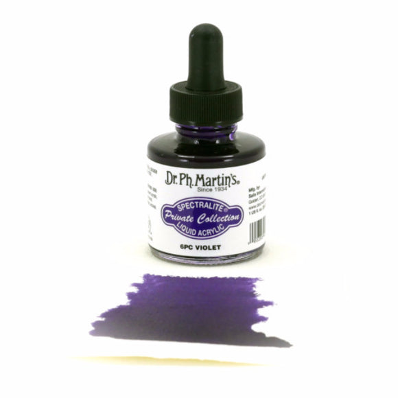 Dr. Ph. Martin's Spectralite Liquid Acrylic 30mL - 6PC Violet