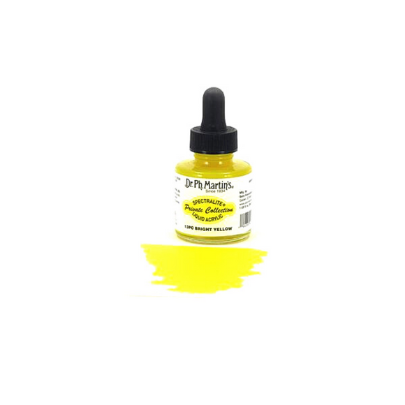 Dr. PH Martin's Spectralite Liquid Acrylic 30mL - 13PC Bright Yellow