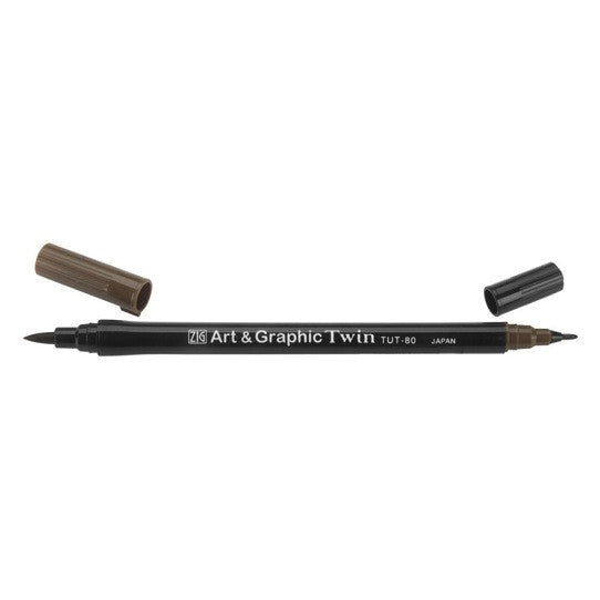 Zig Art and Graphic Twin Marker - Brown