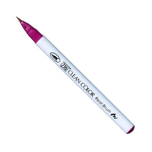Kuretake Clean Color Real Brush Pen - 027 Dark Pink