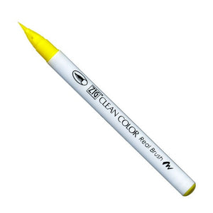 Kuretake Clean Color Real Brush Pen - Lemon Yellow