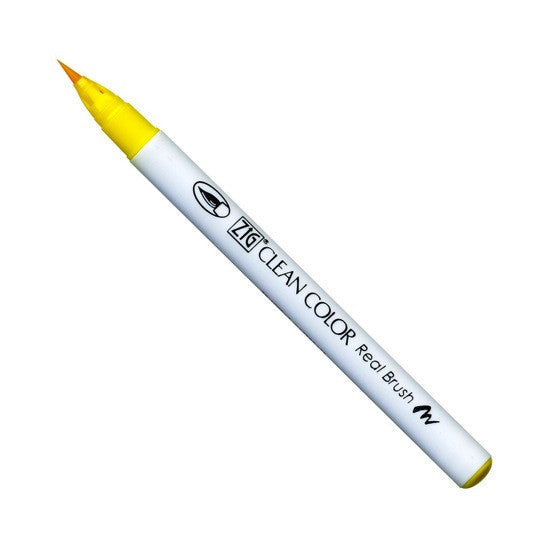 Kuretake Clean Color Real Brush Pen - Yellow