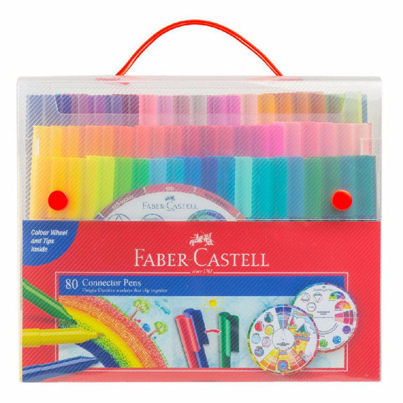 Faber-Castell CONNECTOR felt-tip pen gift set 80 pieces