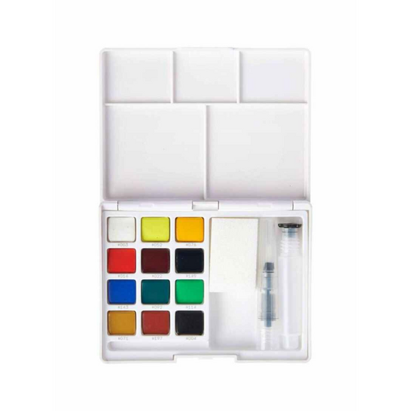 Sakura Koi Watercolor Pocket Field Sketch Box - 12 colors