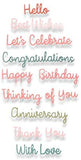 Sizzix Thinlits Die Set - 9PK Essential Phrases