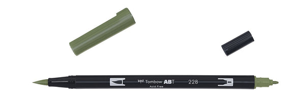 Tombow ABT Dual Brush Pen - 228 Gray Green